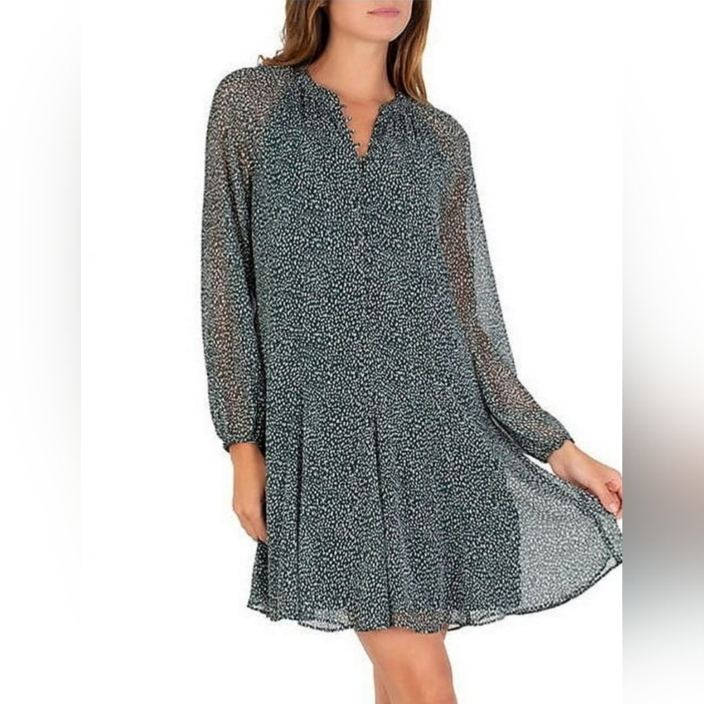 Joie Limited Edition Balloon Sleeve Dress Arctic Animal Spot Women's Medium